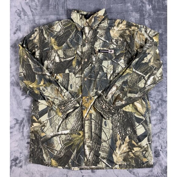VTG Winchester Realtree Hardwood Camo Button Up Shirt Mens M Outdoor Hunting - Picture 1 of 8